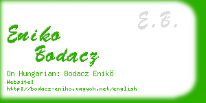 eniko bodacz business card